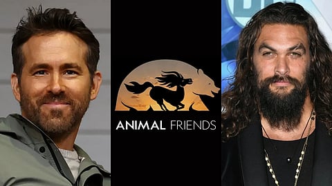 ryan raynolds, jason momoa, animal friends