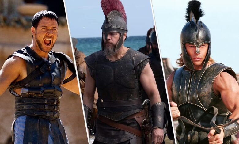 odysea, gladiator, troja, nolan