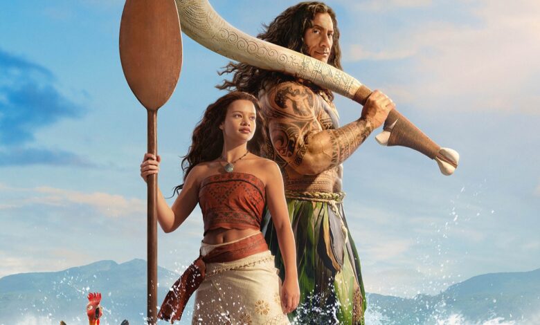vaiana, moanna, the rock, dwayne johnson