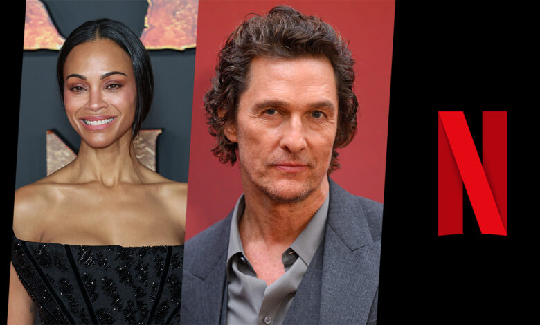 Matthew-McConaughey, Zoe Saldana, netflix, gamora, marvel, disney