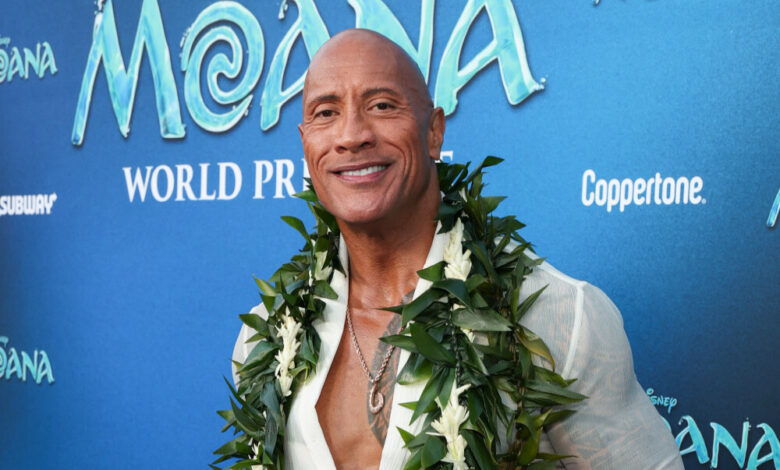 dwayne johnson, odvazna vaiana