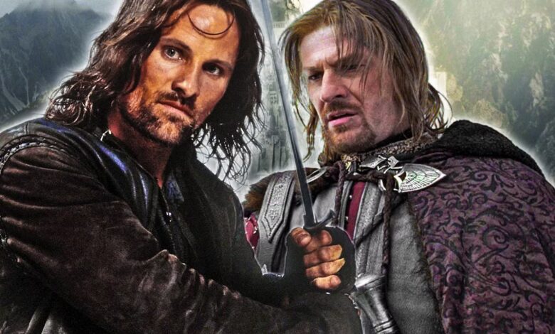 boromir, aragorn, lotr, pán prstenů